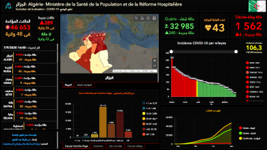Photo of العاصمة تتصدر عدد الإصابات… توزيع عدد الحالات المؤكدة بالفيروس عبر الولايات