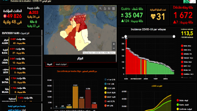 Photo of 203 إصابة جديدة بفيروس كورونا و7 حالات وفاة خلال الـ 24 ساعة الأخيرة في الجزائر