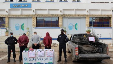 Photo of أمن وهران.. الإطاحة بأفراد عصابة تختص في سرقة الكوابل النحاسية من داخل المؤسسات والإدارات التابعة للدولة وحجز 365 كلغ منها   