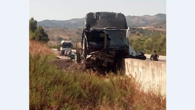 Photo of 14  جريحا في اصطدام بين ثلاث شاحنات وحافلة بالطريق السيار