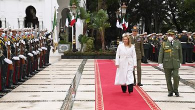 Photo of رئيسة مجلس الوزراء الإيطالي تنهي زيارة عمل وصداقة إلى الجزائر