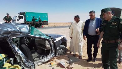 Photo of النعامة: وفاة 6 أشخاص في حادث مرور تراجيدي بالطريق الوطني رقم 06 