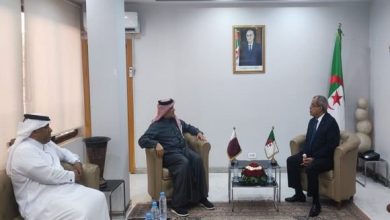 Photo of السيد عون يستقبل السفير القطري مرفوقا بوفد من الشركة الجزائرية-القطرية للصلب